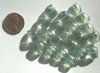 20 10x12mm Light Green Lustre Nuggets